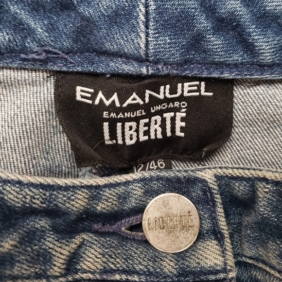 Vintage 90s Emanuel Ungaro Liberte High Rise Mom Jeans Size 12 / 46 - Picture 6 of 7